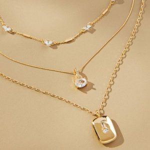 Anthropologie Birthstone Necklaces (Set of 3)